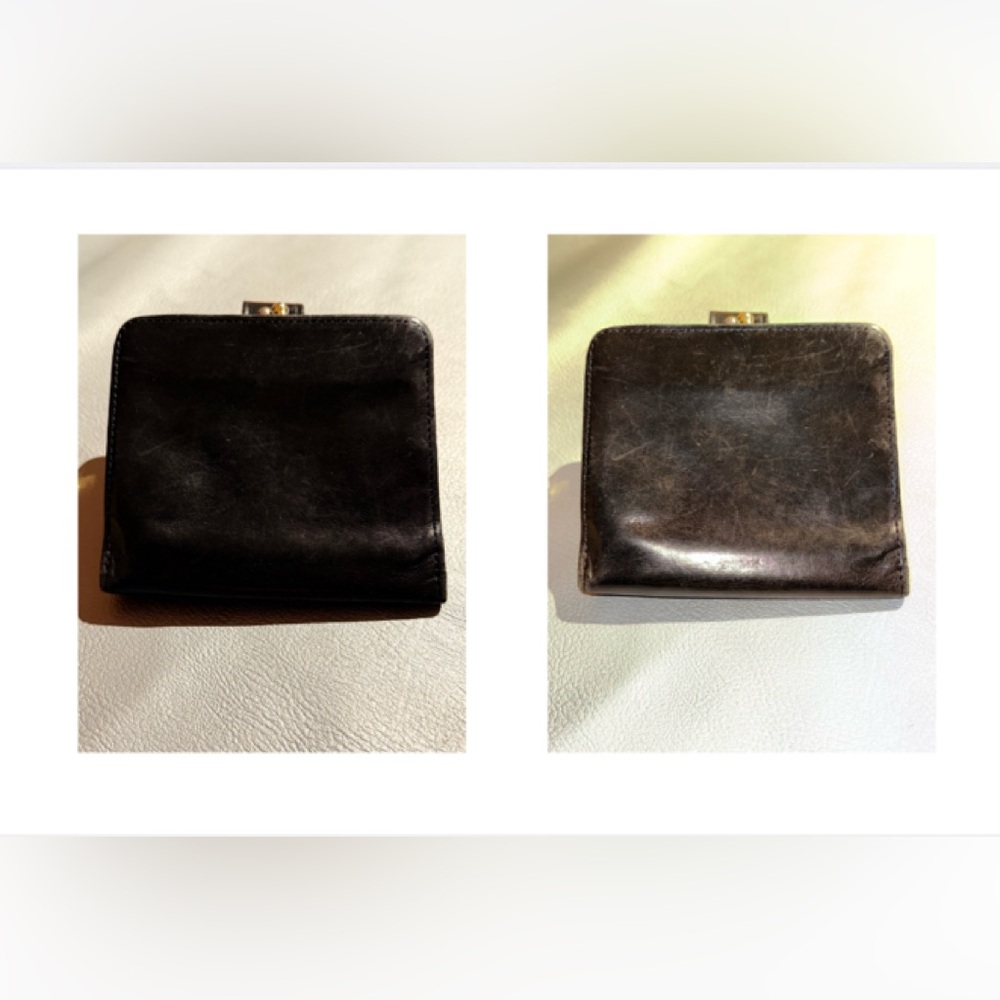 VINTAGE Coach Black Leather Kiss Lock Wallet - Picture 9 of 9